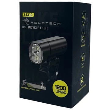 Lámpa első Velotech Pro 1200L