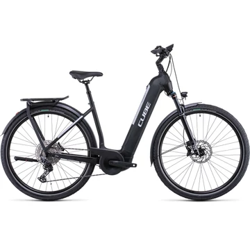 Cube Kathmandu Hybrid EXC 750 Black'n'silver; Easy Entry; 2022 kerékpár