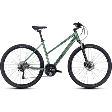 Cube Nature EXC verde´n´black 46 cm trapeze (XS)