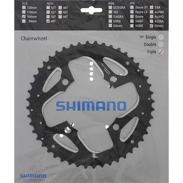 Lánckerék Shimano 48F FCT551 10-es fekete ALU