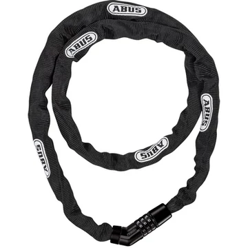 ABUS láncos lakat számzárral Steel-O-Chain 4804C/110, fekete