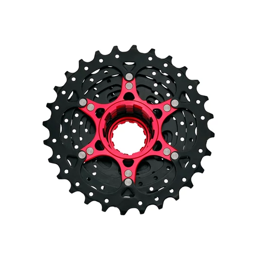 Sunrace CSRX0 10 sebességes fogaskeréksor [fekete-piros, 11-25]
