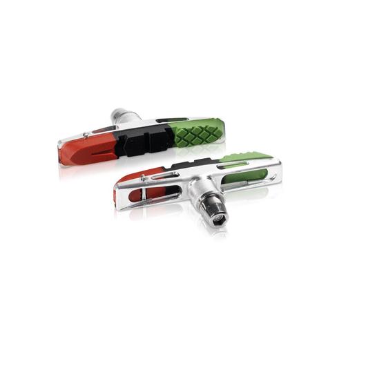 Fékbetét V-fék 4db 72mm zöld/fekete/piros BS-V13