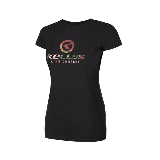 Póló KELLYS FLOWER POWER  krátký rukáv Black - L
