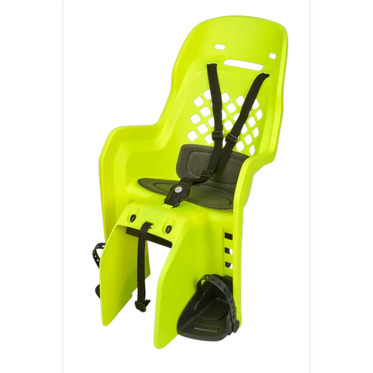 Polisport hátsó gyerekülés JOY CFS, csomagtartóra szerelhető, neon sárga/sötét szürke